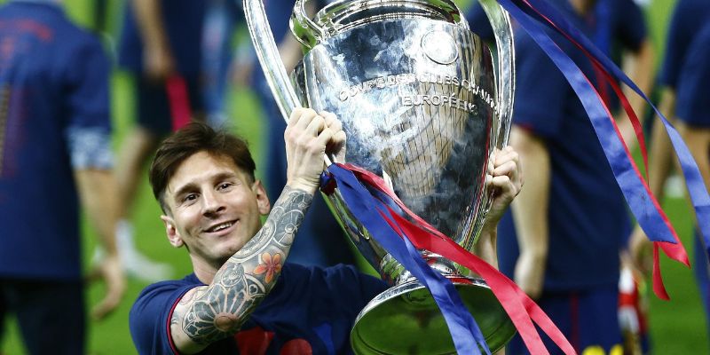 Messi là một trong những huyền thoại tại đấu trường Champions League